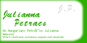 julianna petracs business card